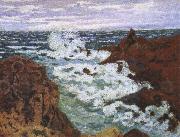 cesar franck an impressionist seascape storm at agay oil painting